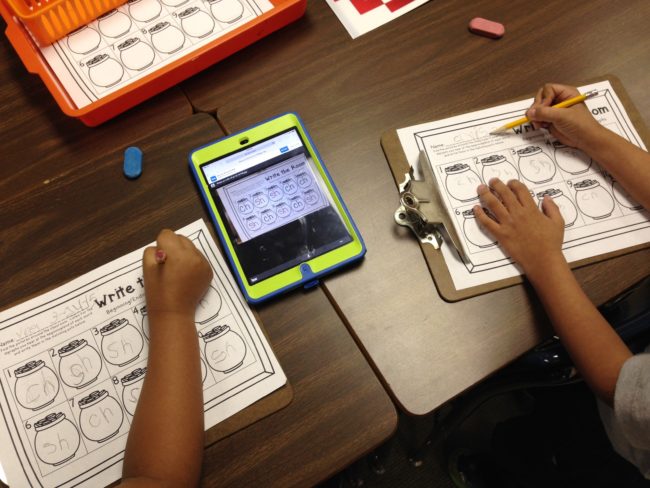 Teaching with technology and through centers